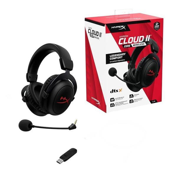 HyperX Cloud II Wireless Gaming Headset for PC/PS5/PS4/ Switch 120Hour Battery - Picture 1 of 5
